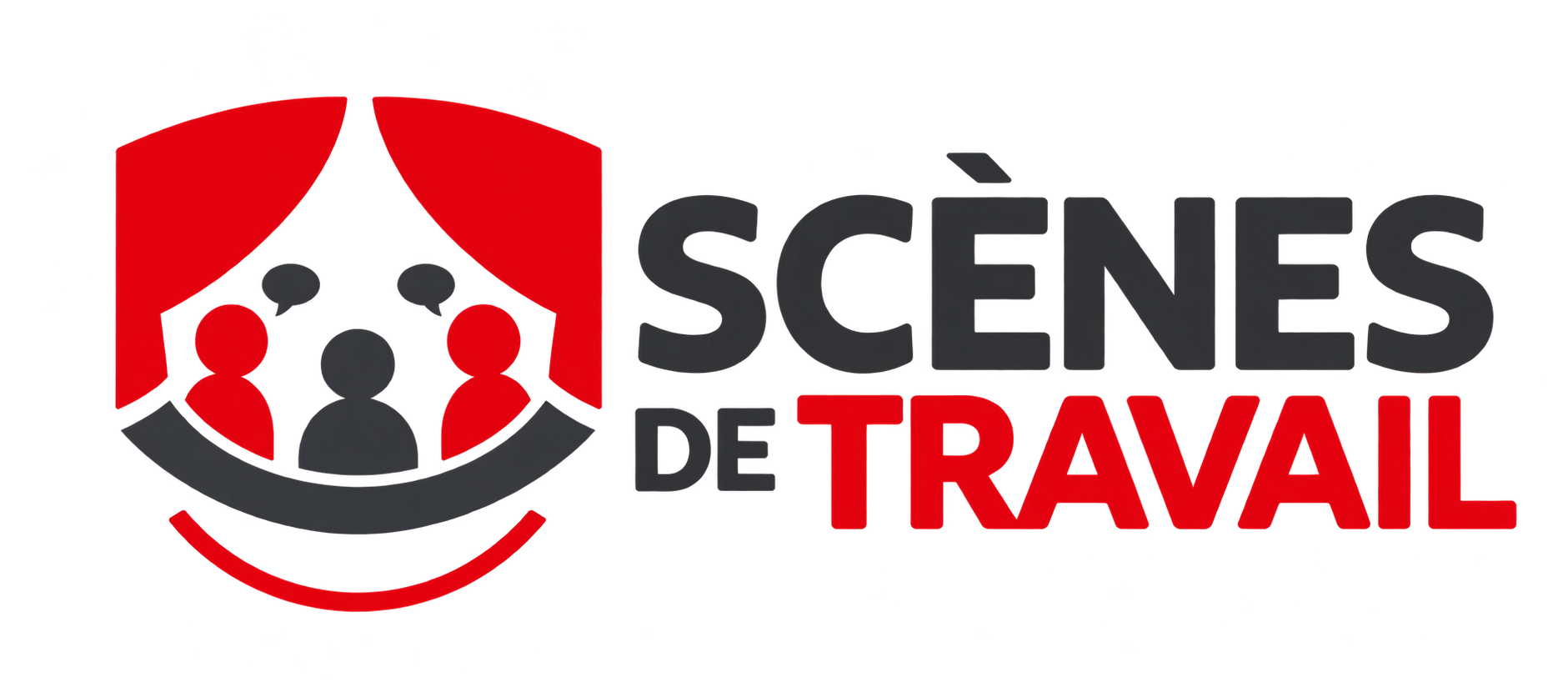 Logo de Scènes de travail, dispositif de théâtre-forum en entreprise